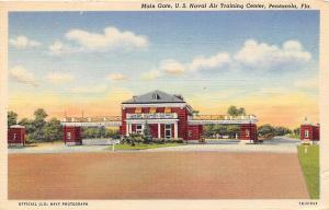 US Naval Air Training Center Main Gate Military Pensacola Florida postcard