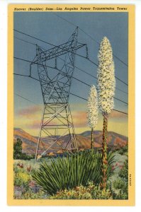 NV - Boulder Dam. Los Angeles PowerTransmission Tower ca 1937