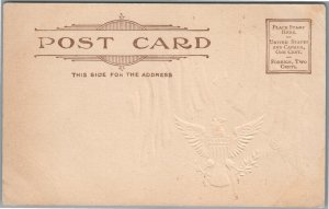 UNITED STATES ITALY FLAGS ANTIQUE POSTCARD