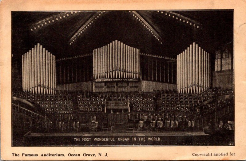 New Jersey Ocean Grove The Famous Auditorium 1908