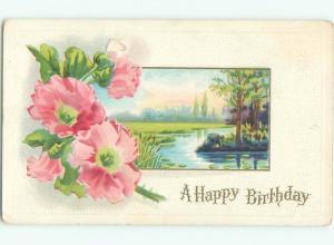 Divided-Back BEAUTIFUL FLOWERS SCENE Great Postcard AA2884