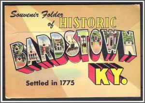 Kentucky, Bardstown Large Alphabet Souvenir Folder - [KY-018X]