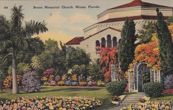 Florida Miami Bryan Memorial Church 1943