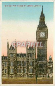 Old Postcard Big Ben and House of Lords London