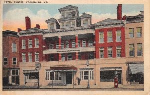Frostburg Maryland Hotel Gunter Vintage Postcard AA73362