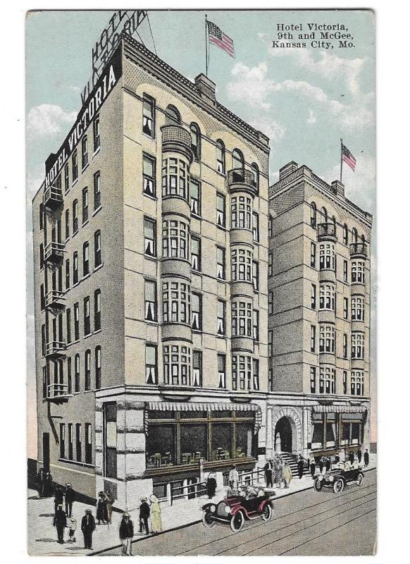 Hotel Victoria Kansas City Missouri 9th & McGee 1920s