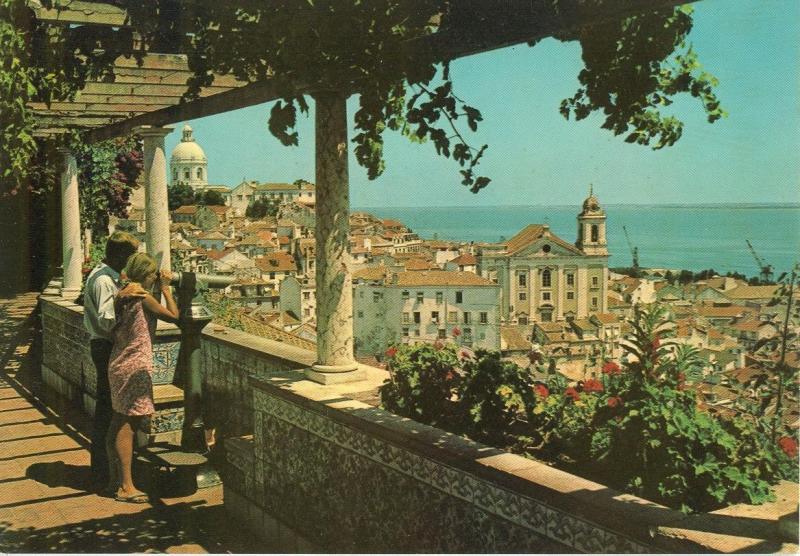 Portugal, Lisbon, Lisboa, Saint Luzia Watchtower, Alfama, unused Postcard