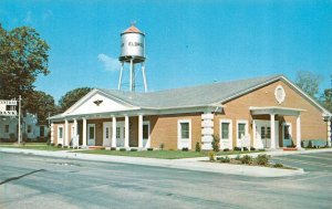 Eldridge, IA Iowa  CENTRAL TRUST & SAVINGS BANK  Water Tower~Scott Co  Postcard