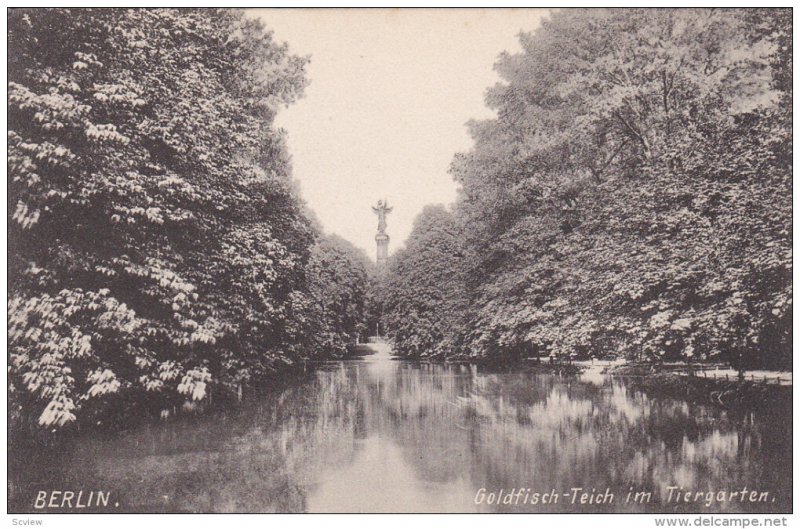 Goldfisch-Teich Im Tiergarten, BERLIN, Germany, 1900-1910s