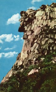 Postcard Old Man Of  Mountains Formed In Ice Age Franconia Notch New Hampshire