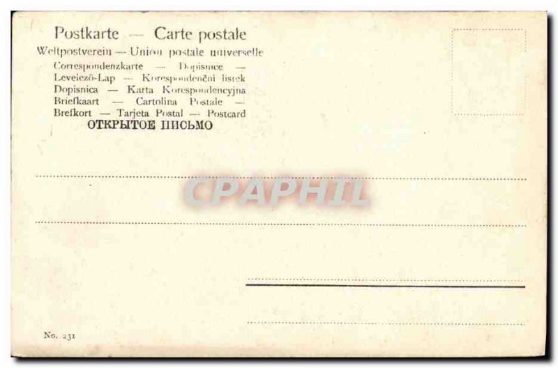 Old Postcard Fun Children Meditation