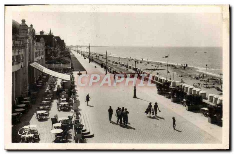 Old Postcard Cabourg The English Terrace Towards L & # 39Ouest