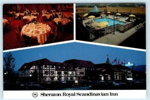 SOLVANG, California CA ~ Roadside SHERATON ROYAL SCANDINAVIAN INN 4x6 Postcard