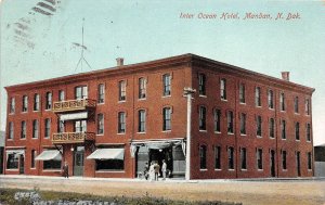 G59/ Mandan North Dakota Postcard 1909 Inter Ocean Hotel Store