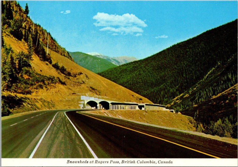 Canada British Columbia Snowsheds At Rogers Pass