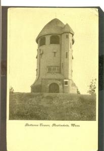 USA MASSACHUSETTS ROSLINDALE POSTCARD BELLEVUE TOWER MONU...