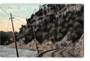 Niagara Ontario Canada Postcard 1907-1915 Niagara Gorge Trolley