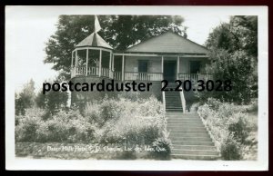 dc1081 - LAC DES ISLES Quebec 1940s Hotel Dance Hall. Real Photo Postcard