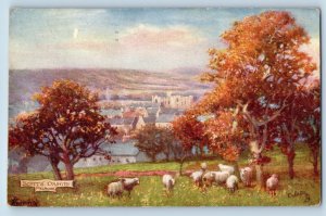 Melrose Roxburghshire Scotland Postcard Sheeps Gathering 1921 Oilette Tuck Art