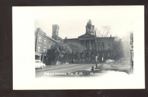 RPPC KITTANING PENNSYLVANIA PA ARMSTRONG CO. COURTHOUSE REAL PHOTO POSTCARD