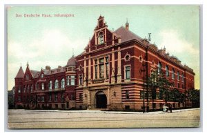 Das Deutsche Haus Indianapolis Indiana IN UNP DB Postcard Y4