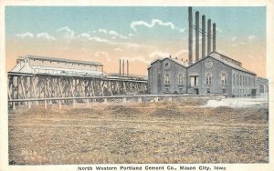 MASON CITY, Iowa IA ~ NORTH WESTERN PORTLAND CEMENT CO PLANT  ca1920's Postcard