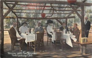 La Ramada Dining CASA VERDUGO Glendale, California 1912 Rare Vintage Postcard 