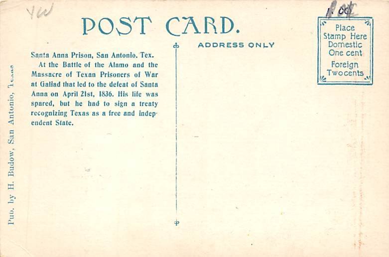 Santa Anna Prison Postcard