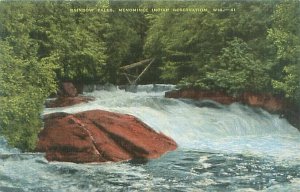 Rainbow Falls Menominee Indian Reservation Wisconsin WI  Postcard