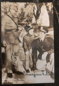 Mint China RPPC Postcard Ching Wah Lee Butch Movie Scene Autographed