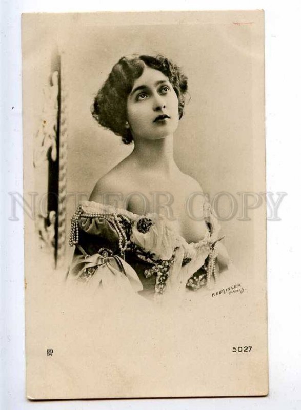 216044 La CAVALIERI Italian OPERA SINGER old PHOTO Reutlinger 