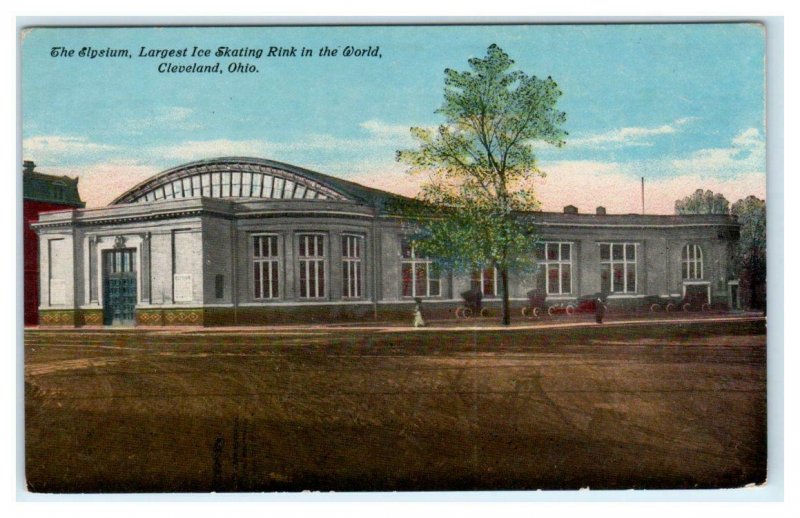CLEVELAND, Ohio OH THE ELYSIUM World's Largest ICE SKATING RINK 1910s Postcard