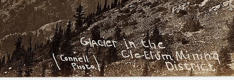 1906 Cle Elum Washington WA Glacier in the Mining District Real Photo Postcard