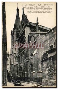 Paris - 1 - Church St Severin and rue St Severin Priests Old Postcard
