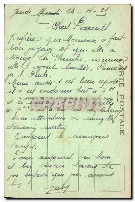 Old Postcard Panorama Paris Tuileries Garden