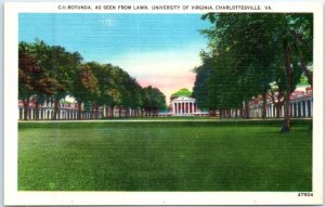 M-95830 Rotunda As Seen From Lawn University Of Virginia