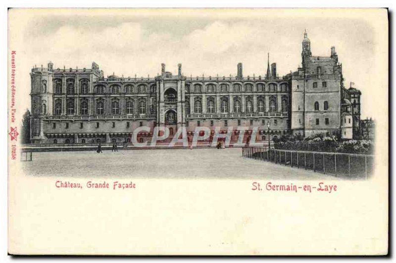 Postcard Old Saint Germain En Laye Chateau Grande Facade