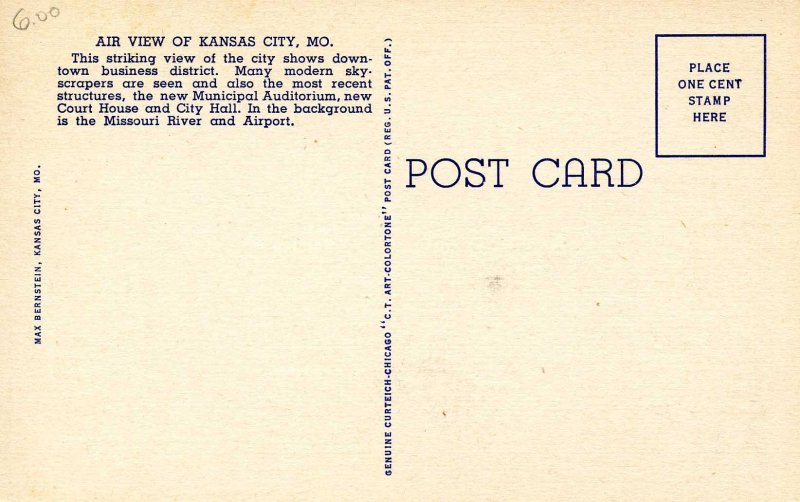 MO - Kansas City. Aerial View