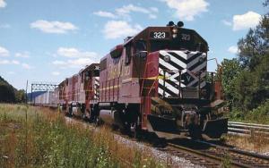 Railroads, Train - Lehigh Valley #323  railroadcards.com