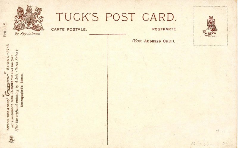 Phillis      Artist: Asti     (Tuck Series 2743)