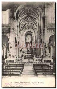 Old Postcard St. Anne Interior The Organ Choir