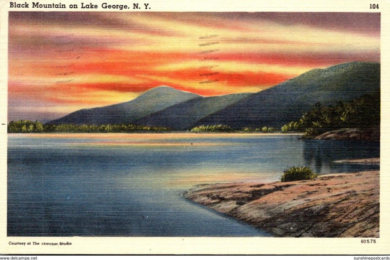 New York Lake George Black Mountain 1949