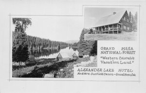 J12/ Grand Mesa Colorado RPPC Postcard c1910 Alexander Lake Hotel  262