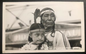 Mint Canada RPPC Postcard Native American Indian Calgary Stampede Blackfoot