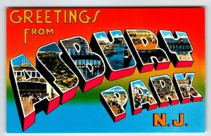 Greetings From Asbury Park New Jersey Postcard Bruce Springsteen Chrome Ireland