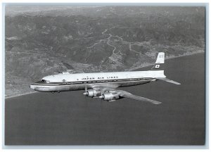 Tokyo Japan Postcard Japan Air Lines DC-7C City of San Francisco c1950's Vintage