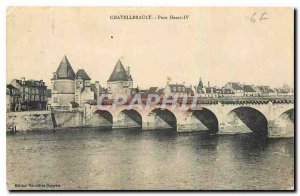 Old Postcard Chatellerault Pont Henri IV