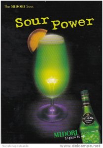 Advertising Midori Melon Liqueur Sour Power