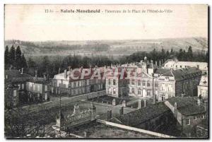 Old Postcard Sainte Menehould Panorama Place de L Hotel de Ville