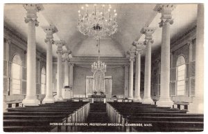 Cambridge, Mass, Interior Christ Church, Protestant Episcopal